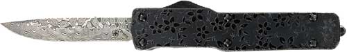 Templar Knife Slim Otf Floral - Gloss 3.5" Damascus Drop Pnt