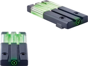 Meprolight Fiber Tritium Green - Circle Dot Rear Sght For Glock