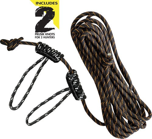 Muddy Life-line 30' W/ Double - Rope Loops Reflective Rope
