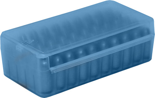 Mtm Ammo Box .45acp/.40sw/10mm - 50-rounds Side Slide Cl Blue