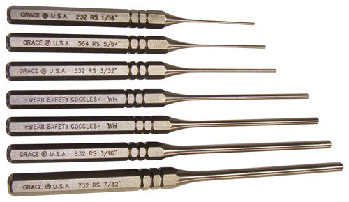 Grace Usa Punch Set - Roll Pin Punch Set Of 7 Steel