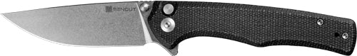 Sencut Knife Crowley 3.48" - Black Micarta/stonewashed D2