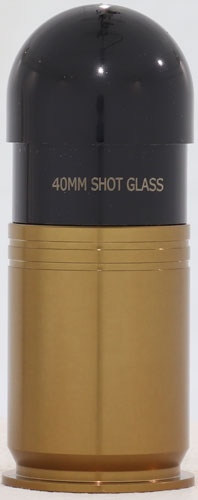 2 Monkey 40mm Shot Glass Brass - Replica 40mm Grenade Shell