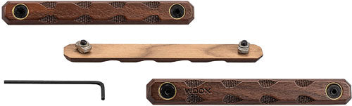 Woox Rail Covers M-lok/keymod - American Walnut 3pc Set 4.88"