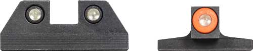 Night Fision Tri Glow Dome Org - Dot/square Rear Sig P365 Set