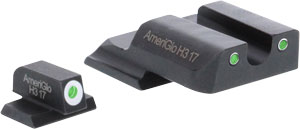 Ameriglo Tritium Classic Set - Green/green Fits S&w Shield