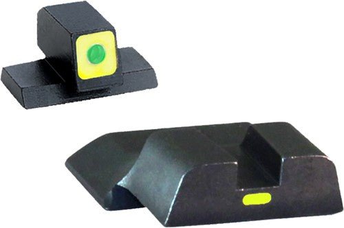 Ameriglo Cap Sight Set S&w M&p - Green/green Excld .22/.380/pro