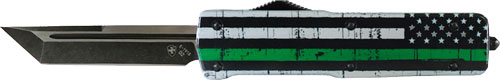 Templar Knife Small Zinc Otf - Back The Green 2.75" D2 Tanto