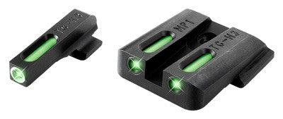 Truglo Sight Set S&w M&p - Tfx Tritium/fiber Optic Green