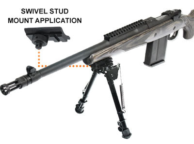 Utg Bipod Tactical Op 8-12.4" - Picatinny Mount W/stud Adapter