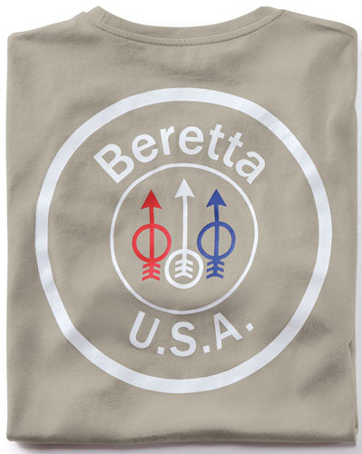 Beretta T-shirt Usa Logo - Large Dove Grey