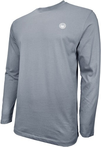 Beretta T-shirt Long Sleeve - Usa Logo Medium Dove Gray!