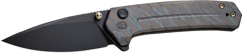 We Knife Culex 2.9" Tiger Strp - Flamed Titanium/blk Stnwash