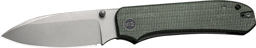We Knife Big Banter 3.69" Grn - Canvas Micarta/gray Stonewash