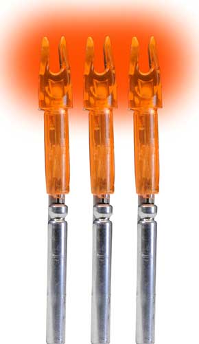 Lumenok Lighted Nock - X-series Hd Orange 3pk