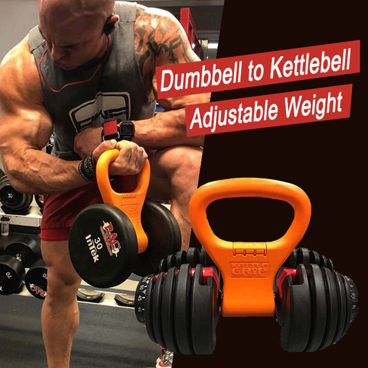 Dumbbells Kettlebell Grip Adjustable Portable Weight for Fitness