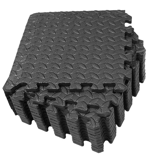 8Pcs Home Gym Mat EVA Leaf Grain Floor Mats